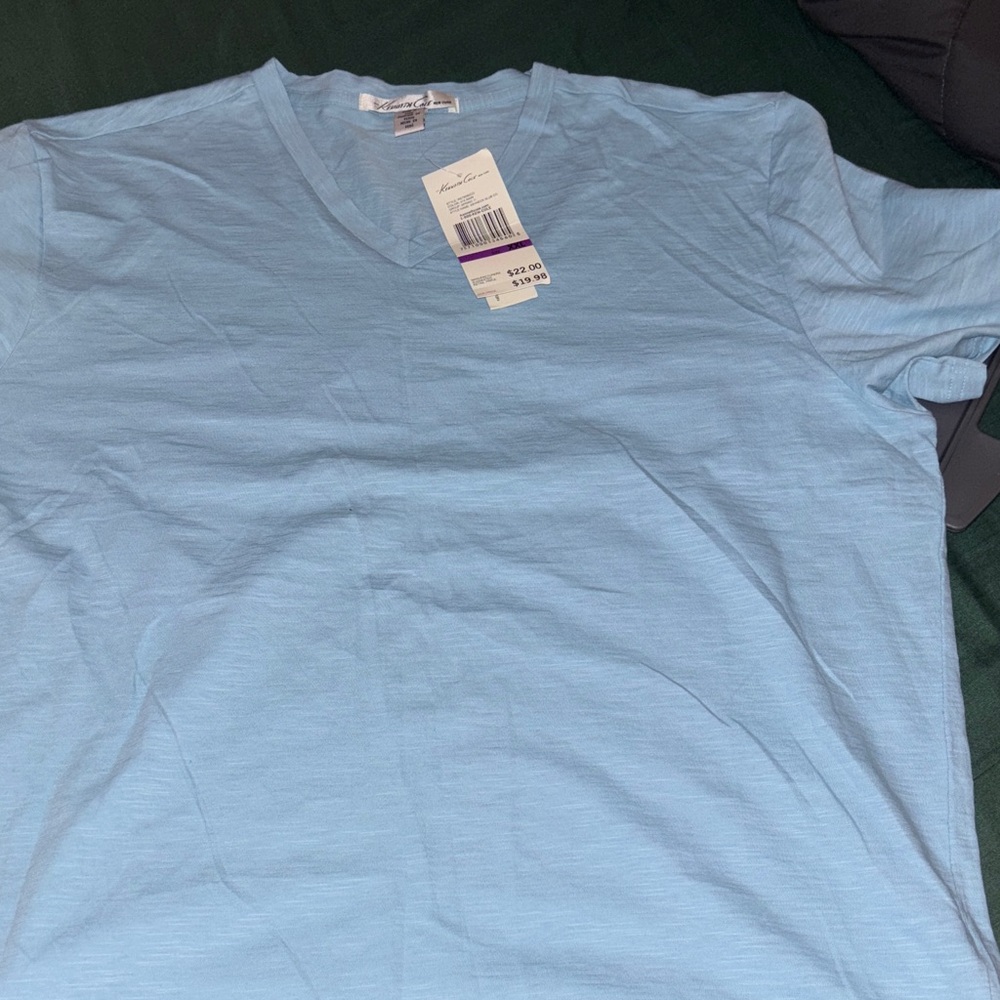 Kenneth Cole New York Light Blue Short Sleeve Tee